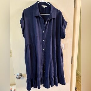 Navy blue dress. Never worn